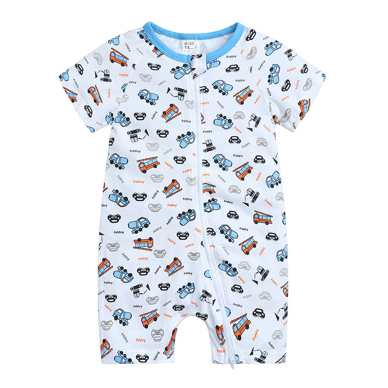 Summer Air Conditioning Suit Cotton Short-sleeved One-piece