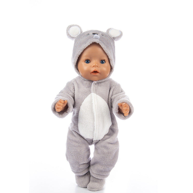 Cartoon Animal Doll Clothes With Children's Clothing