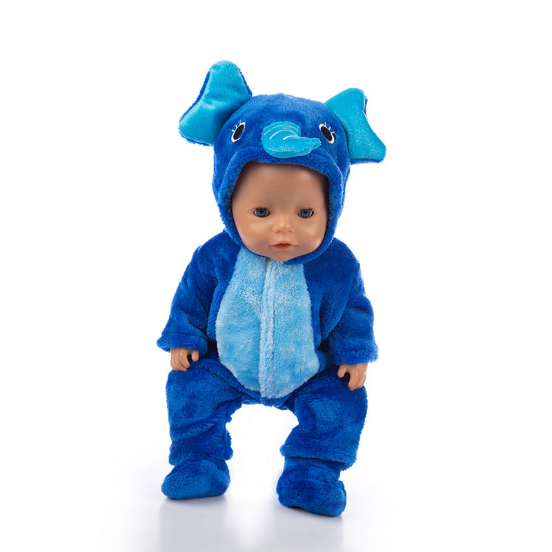 Cartoon Animal Doll Clothes With Children's Clothing