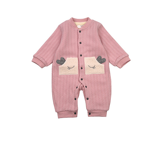 Toddler Outing Clothes Autumn And Winter Warm Baby Romper