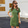 Short-sleeved Elastic Slim-fit Buttocks Ladies Dress