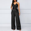 Sexy Sling Low-cut Wide-leg Jumpsuit