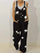 European And American New Style Cotton And Linen Printed Jumpsuit