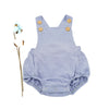 Solid Color Linen Boy Gentleman Suspender Bodysuit