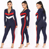Women's Sexy Slim Stitching Hooded Jumpsuit