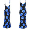 Spring European and American Women's Sexy Printed Sling Dress Party Dress