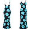 Spring European and American Women's Sexy Printed Sling Dress Party Dress