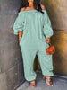 New Style Wish Women's Cotton and Linen Trousers Jumpsuit Straight-leg Mid-waist Casual Pants
