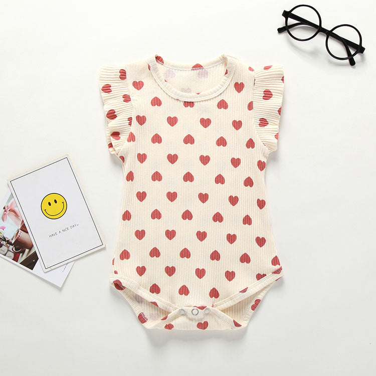 Love Baby Fart Romper Cotton Long Sleeves