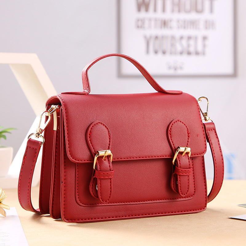 Women's Fashion One-Shoulder Color-Block Messenger Bag