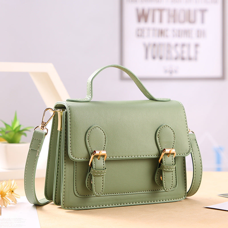 Women's Fashion One-Shoulder Color-Block Messenger Bag