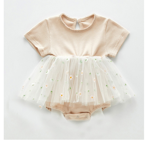 Infant short sleeve jumpsuit