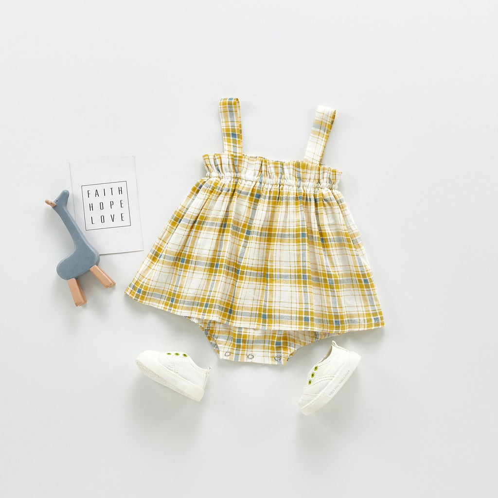 Infant short sleeve jumpsuit