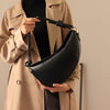 Simple Casual One-Shoulder Crescent Knotted Handbag