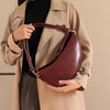 Simple Casual One-Shoulder Crescent Knotted Handbag