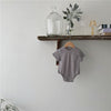 Baby Short-sleeved Solid Color Soft Waxy Fart Romper
