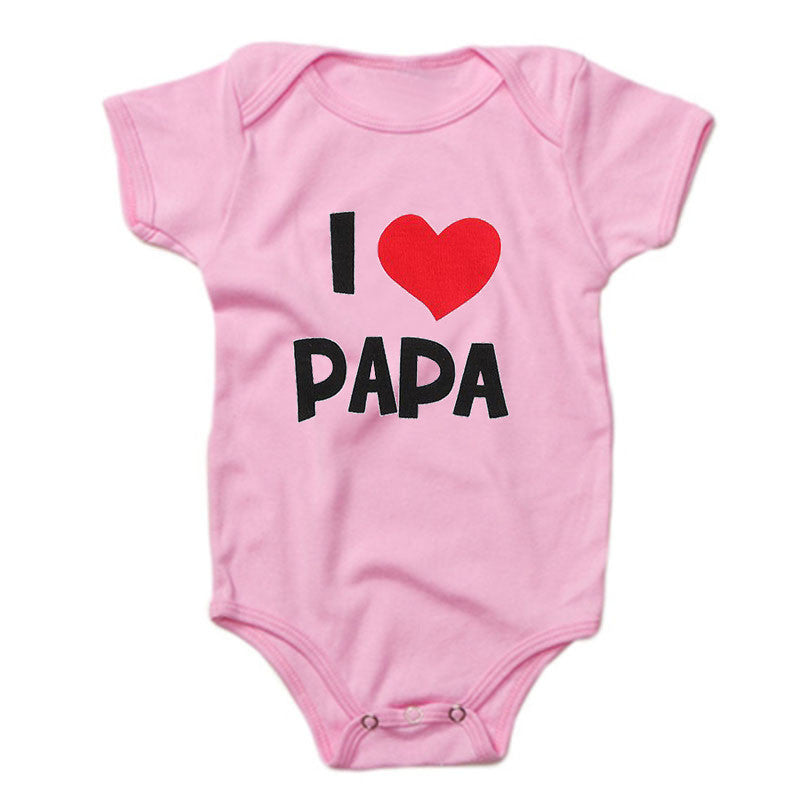 DERMSPE  Funny Super Mama Papa Printed Baby Romper New Fashion Boys Girls Jumpsuit Soft Short Sleeved O Neck Bodysuit 0-24M