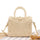 Crossbody Carrying Casual Straw Beach Bag