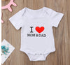 Summer Baby One-piece Short-sleeved Letter Print Romper Newborn Triangle Romper