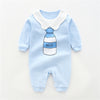Baby Jumpsuit Spring And Autumn Cotton Baby Romper Romper Long-Sleeved Thin Spring Baby Clothes Bag Fart Clothes Spring Clothes