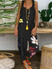 Spot 2021 Aliexpress Hot Sale Amazon Wish Explosion Style Loose Casual Large Size Printed Siamese Bib