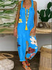 Spot 2021 Aliexpress Hot Sale Amazon Wish Explosion Style Loose Casual Large Size Printed Siamese Bib
