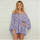 Summer New Print Sexy Short Playsuits Women's Casual Comfortable Butterfly Sleeve Slash Neck Jumpsuit Beach Party Romper Fashion
