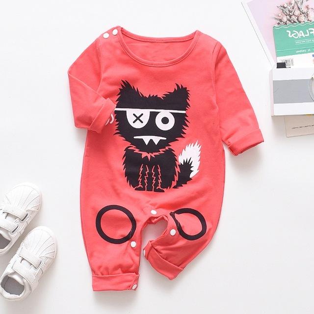 Girl Romper Printed Jumpsuit Child Playsuit