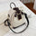 2021 New Ladies Stitching Backpack Soft Leather