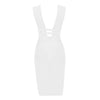 ANICAMA Womens Sleeveless Deep Plunge V Neck Bandage Party Dress