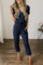 Lace-up V-neck Short-sleeved Slim Women's Jumpsuit