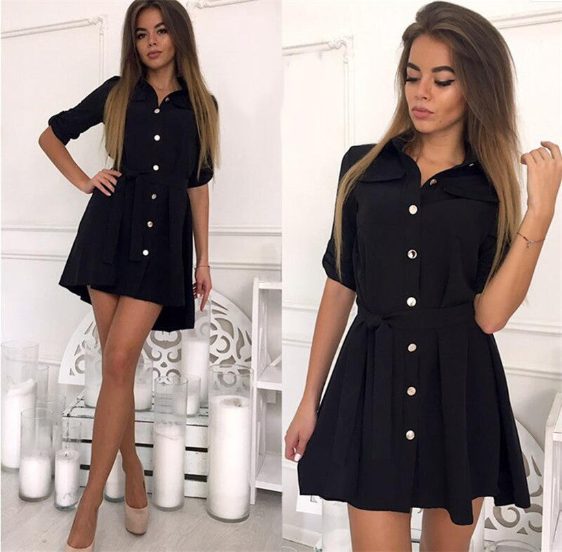 Shirt Dress Trench Coat Style Dress