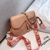 Candy Color Saddle Bag Women's Fashion Silk Scarf Accessories