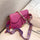 Candy Color Saddle Bag Women's Fashion Silk Scarf Accessories
