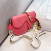 Candy Color Saddle Bag Women's Fashion Silk Scarf Accessories
