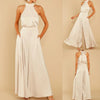 Solid Color Off-shoulder Jumpsuit