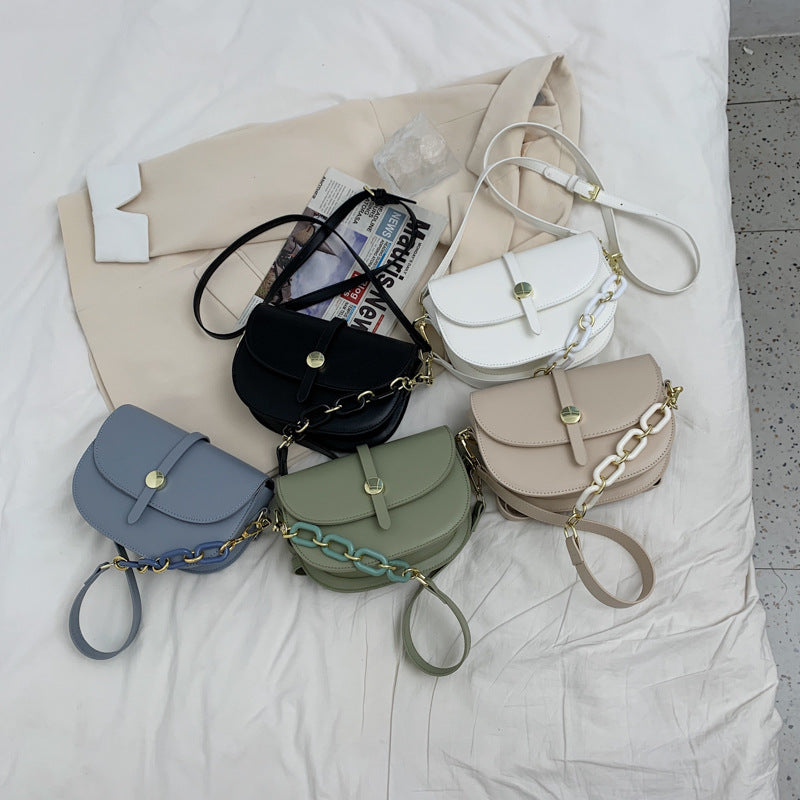 Textured Messenger Bag Women's Saddle Bag