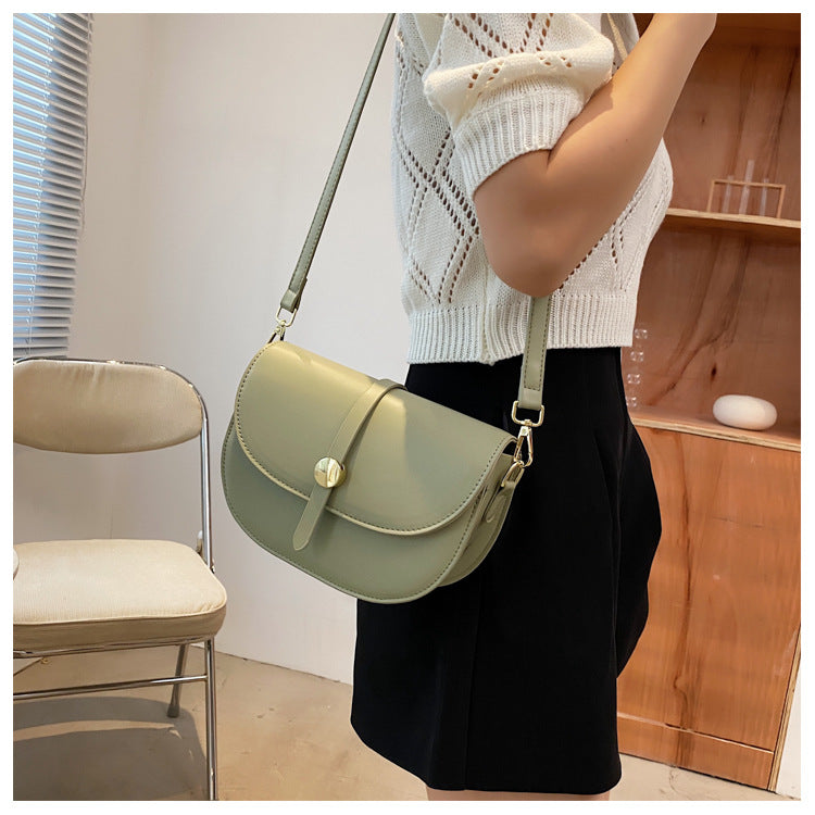 Textured Messenger Bag Women's Saddle Bag