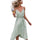 Women's Solid Color Waist Suspender Dress, Summer New Style European And American Ins Style Party Elegant Dress