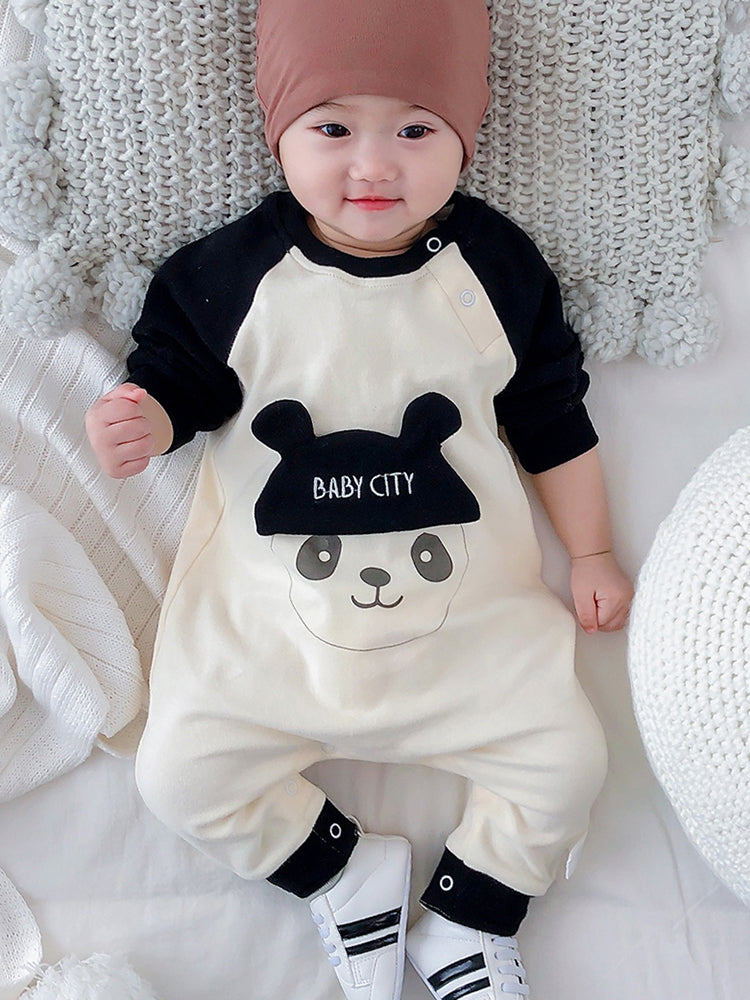 Outing In Spring Foreign Style Romper Spring Baby Boy One-piece Clothes