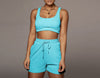Pure Color Double Vest Shorts Sports