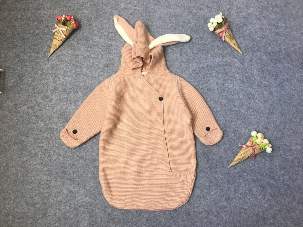 Cute Rabbit Ears Three-dimensional Sleeping Bag Knitting