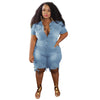 Slim Slimming Denim Jumpsuit With Holes