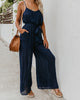 Fashion Suspender Wide-leg Tank Top Jumpsuit