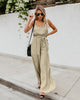 Fashion Suspender Wide-leg Tank Top Jumpsuit