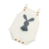 Cartoon Rabbit knitted Strap One-Piece Climbing Suit