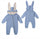 Big ears bunny one-piece l hooded zipper romper romper