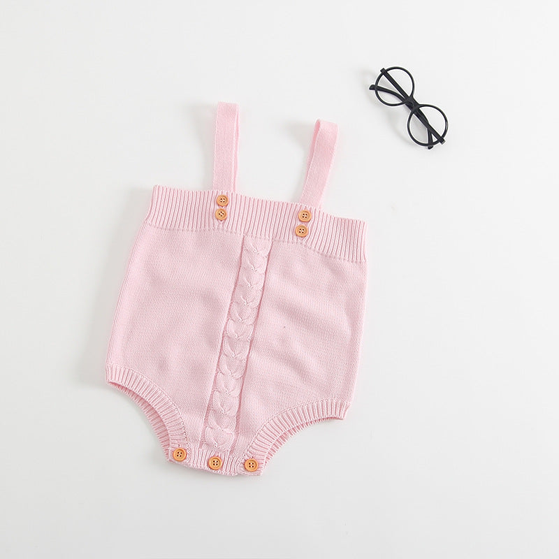 Knitted Jumpsuit Romper Sling Climb