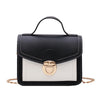 Color contrast women's shoulder bag