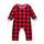 Infant Baby Boys Girls Christmas Santa XMAS Letter Plaid Romper Jumpsuit Outfits baby clothes winter clothe